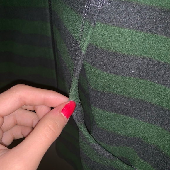 North face green and gray zip up sweater - Picture 4 of 6